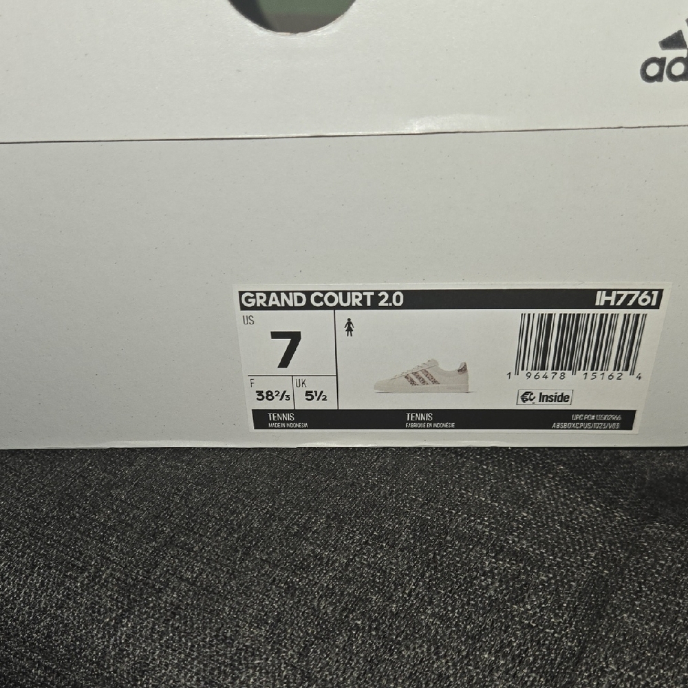 Adidas Off-White Sneakers with Animal Print Accents - Picture 6 of 9